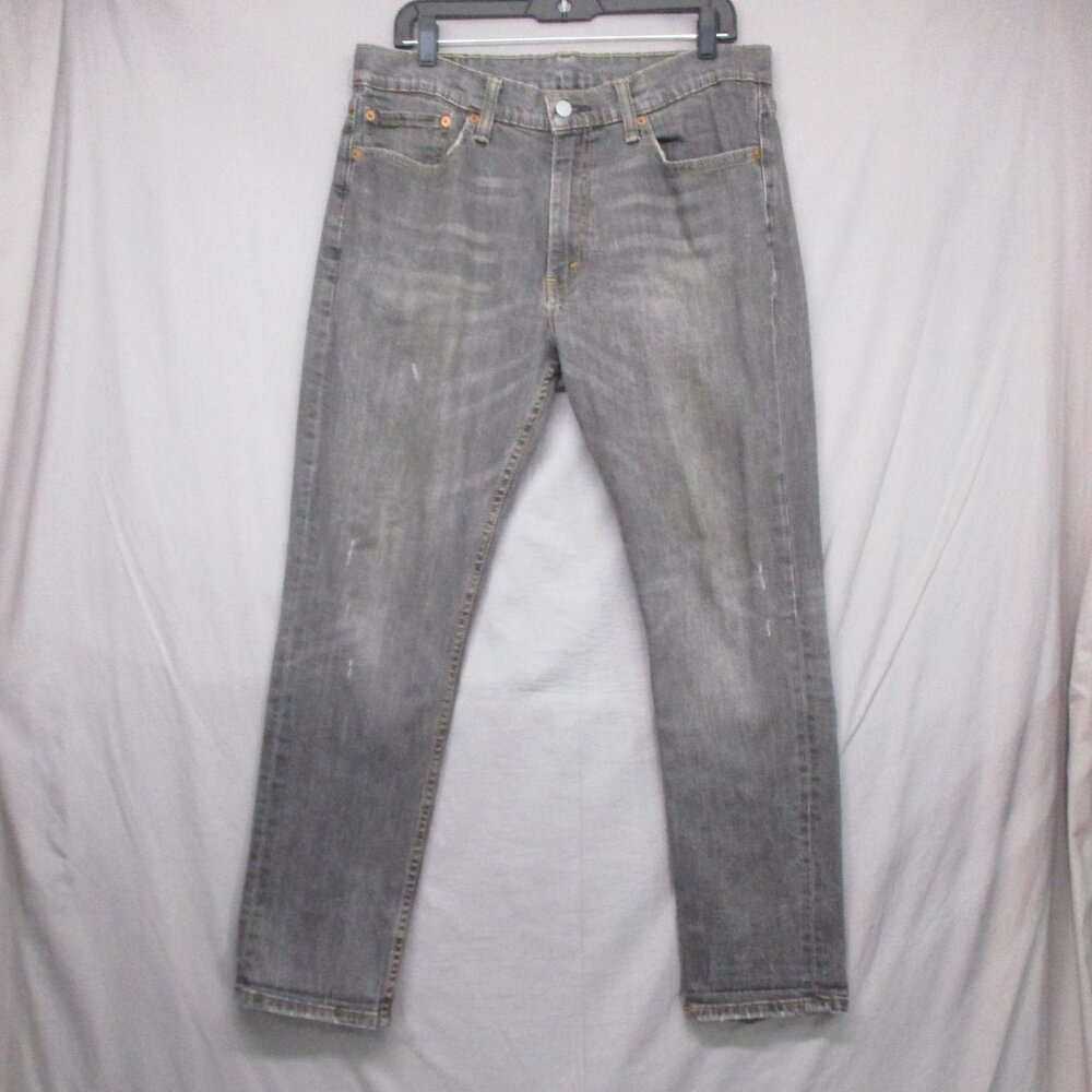 Levi‎ Strauss 511 Distressed Denim Jeans Black Men Size |  36/30